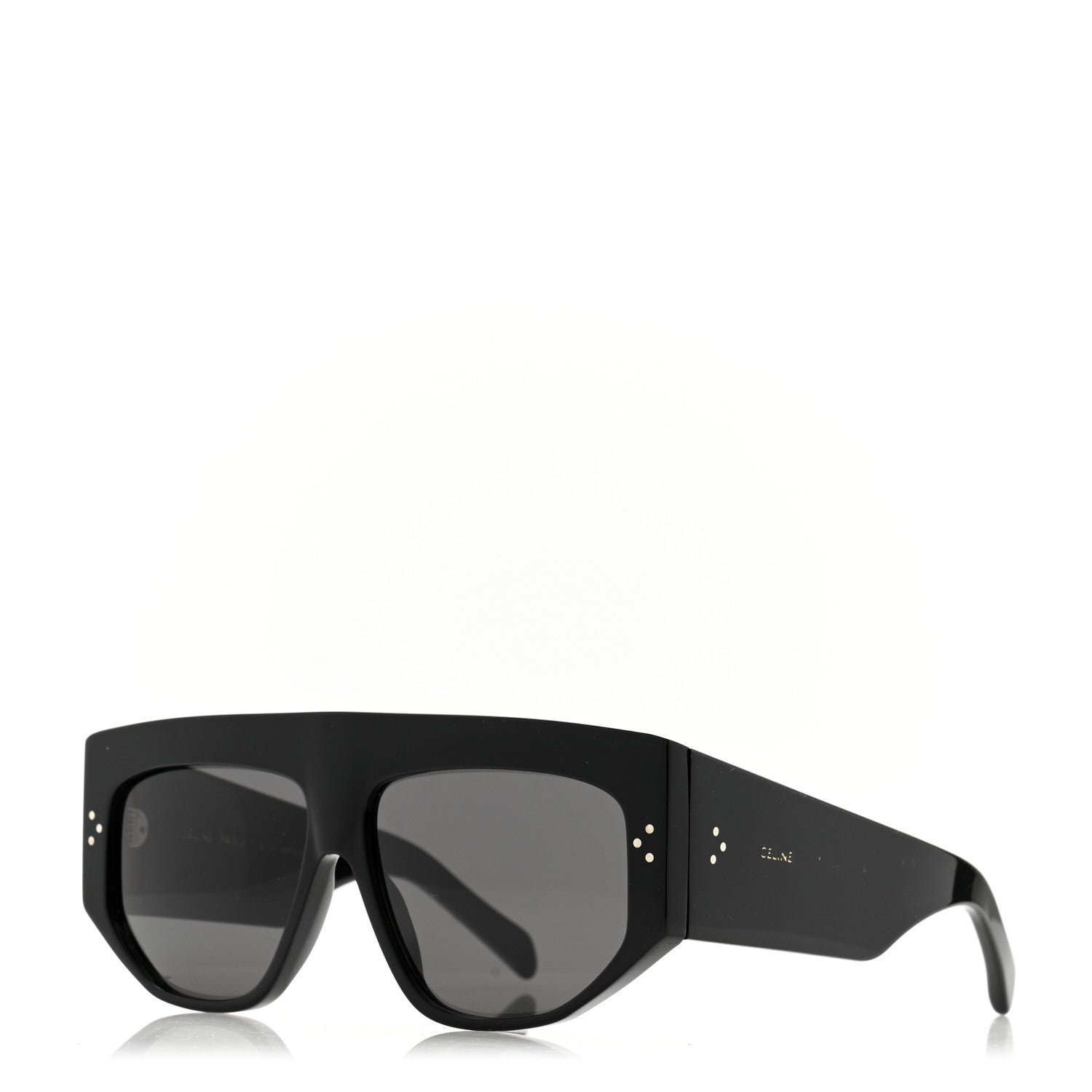 Celine Acetate Flat Top Rectangular Sunglasses CL40106I Black 1 of 6