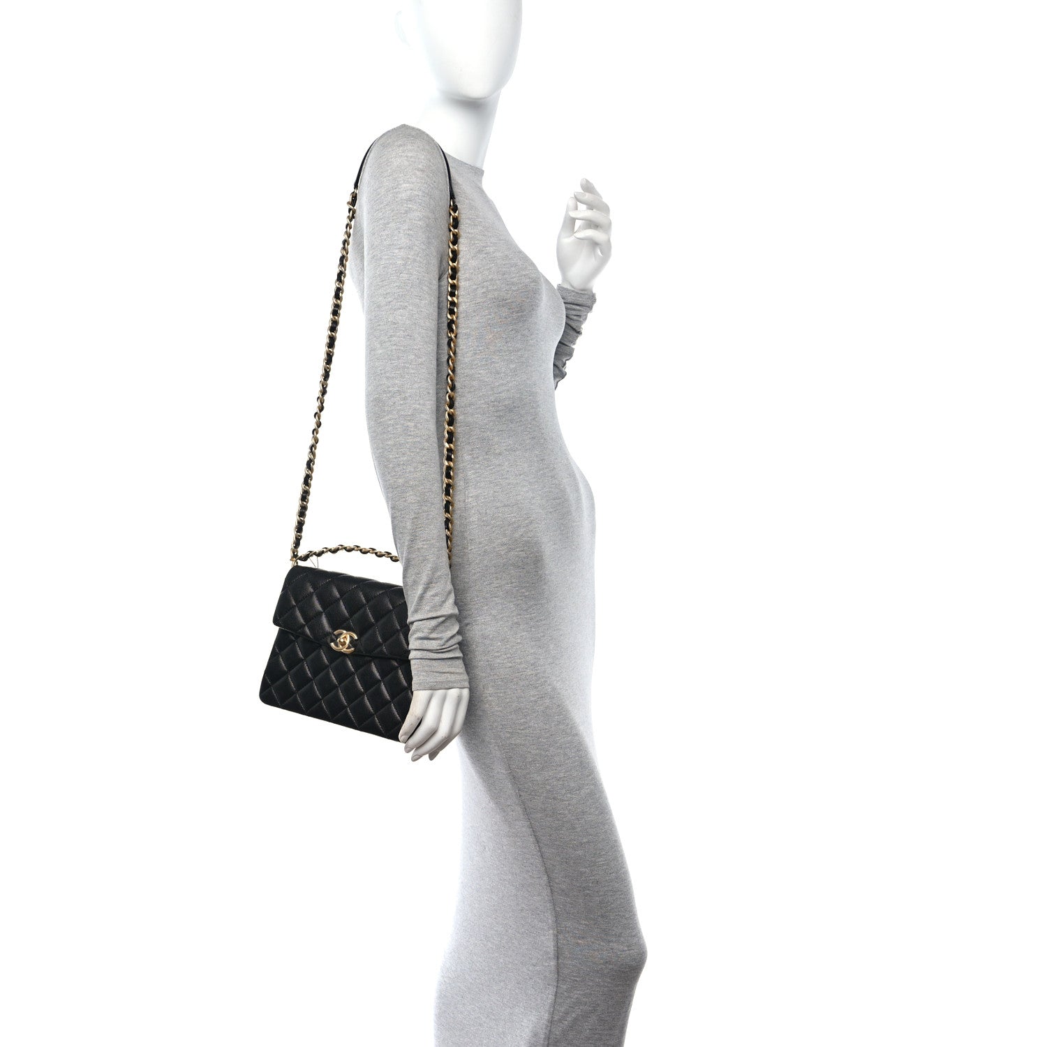 Chanel Caviar Quilted 31 Rue Cambon Top Handle Flap Black 2 of 11
