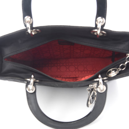 Christian Dior Nylon Cannage Large Lady Dior Black 4 of 11