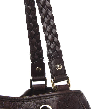 Gucci Guccissima Peggy Braided Tote Dark Brown 13 of 15