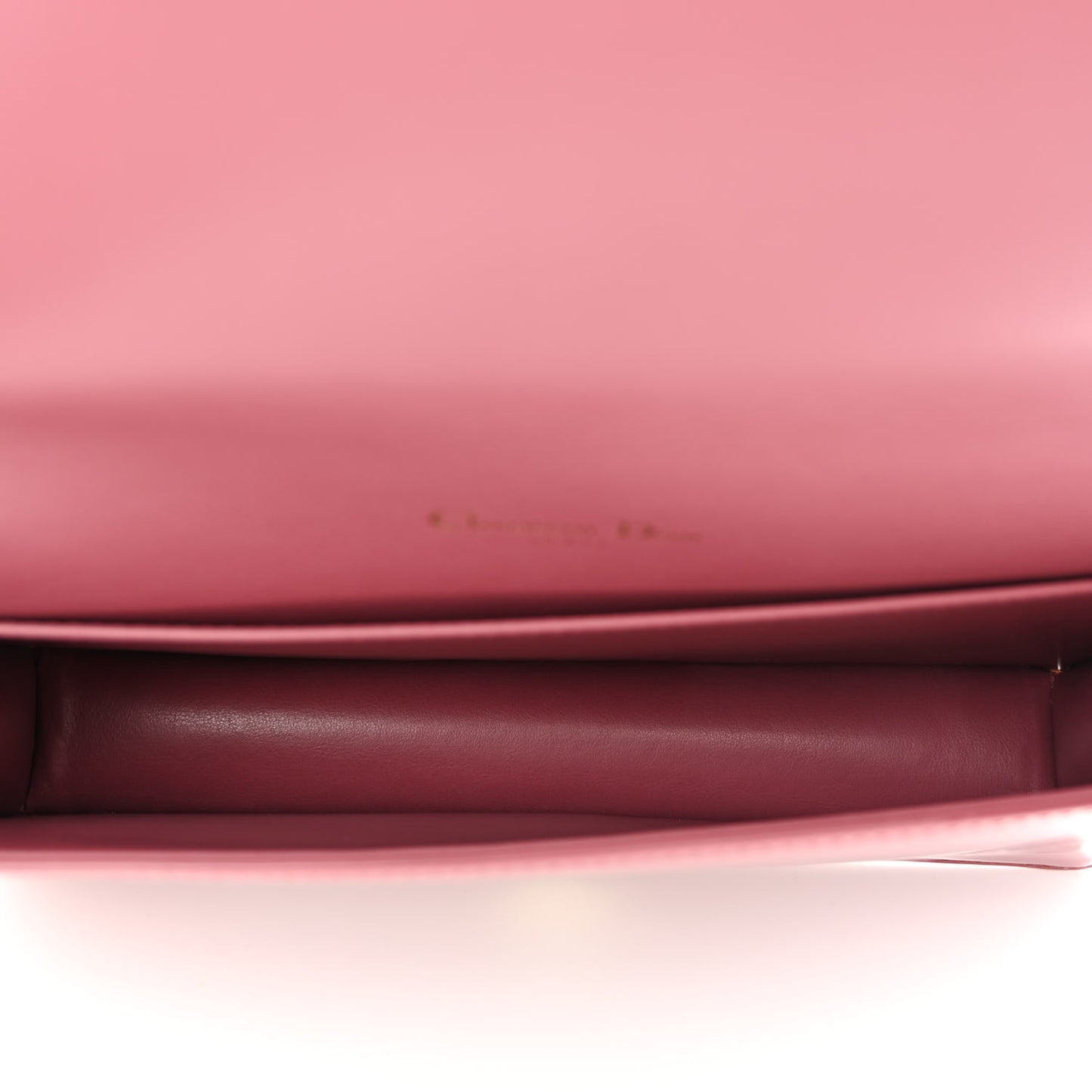 Patent Cannage Lady Dior Clutch Mallow Rose