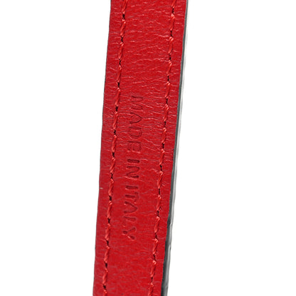 Fendi Shearling Dice Bag Charm Black Red 6 of 6