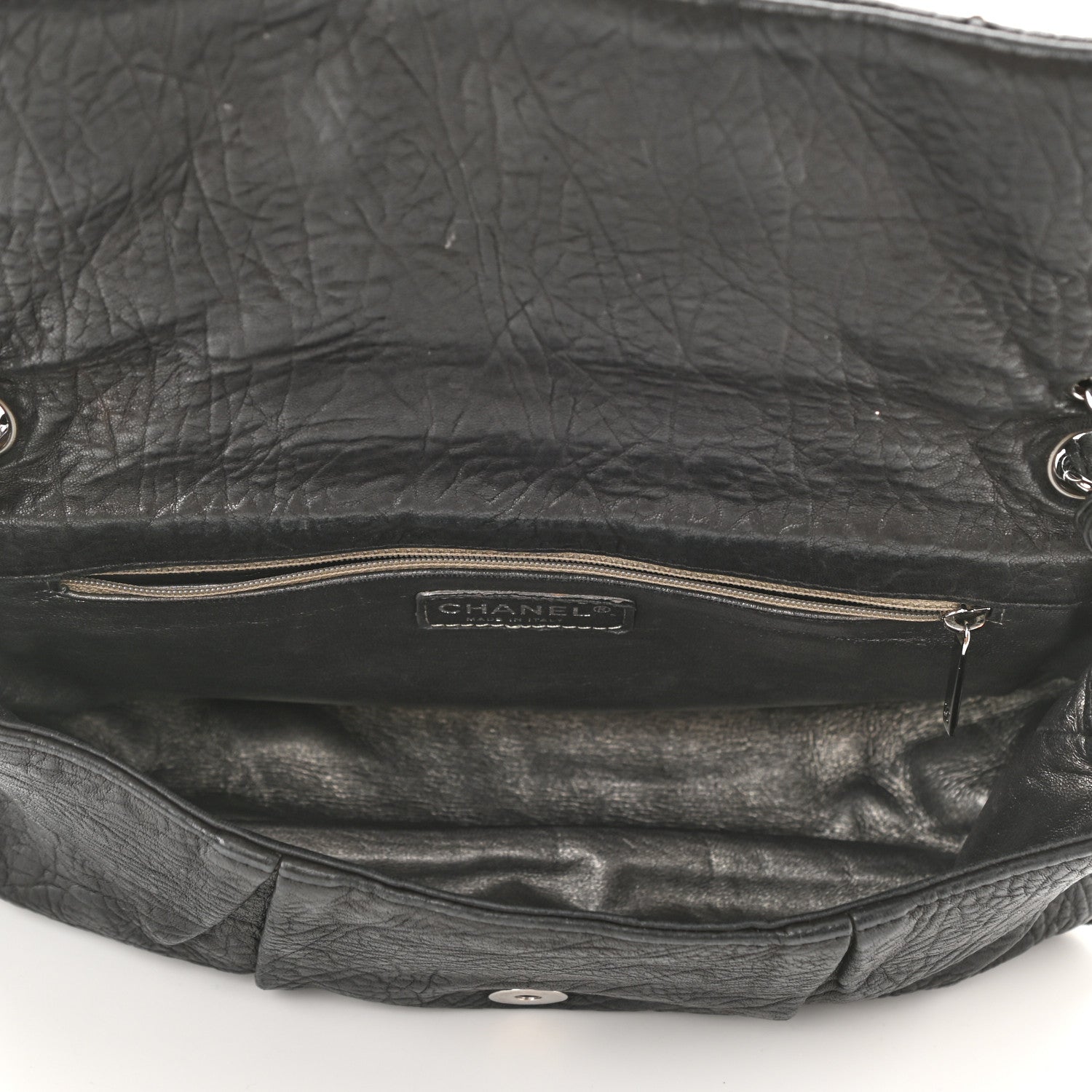 Chanel Distressed Lambskin Lady Braid Flap Black 5 of 10