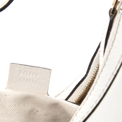 Gucci Calfskin Horsebit Web Hobo White 10 of 11