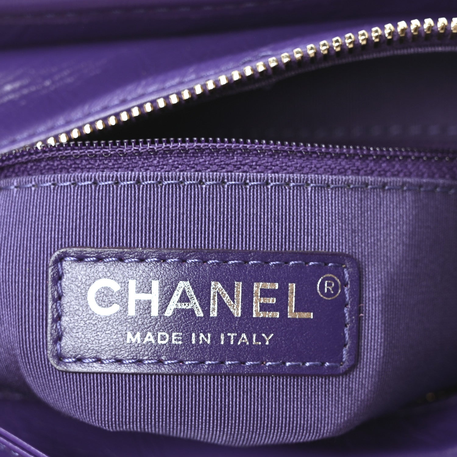 Chanel Aged Calfskin Chevron Quilted Small Gabrielle Hobo Purple 6 of 10