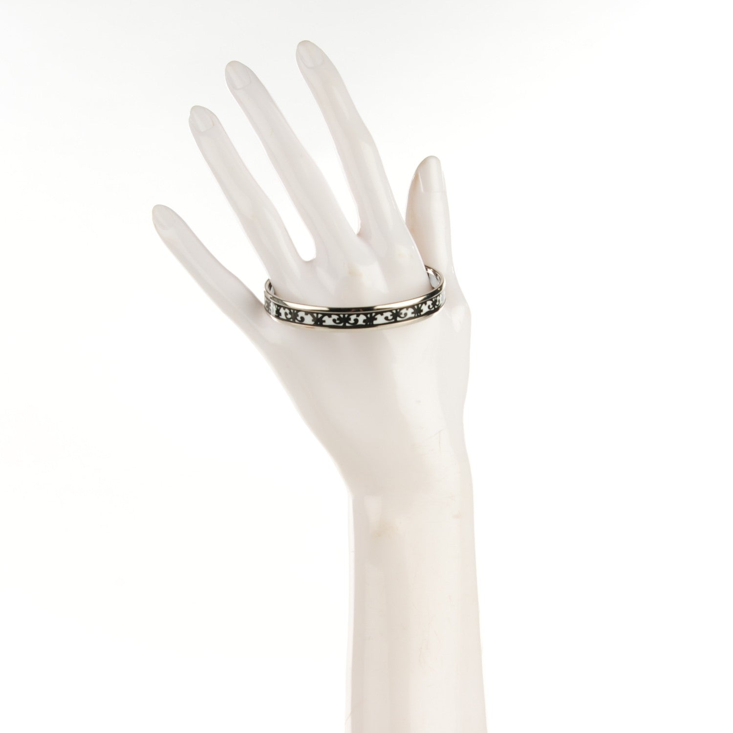 Hermes Enamel Printed Narrow Balcons Du Guadalquivir Bracelet 65 2 of 6