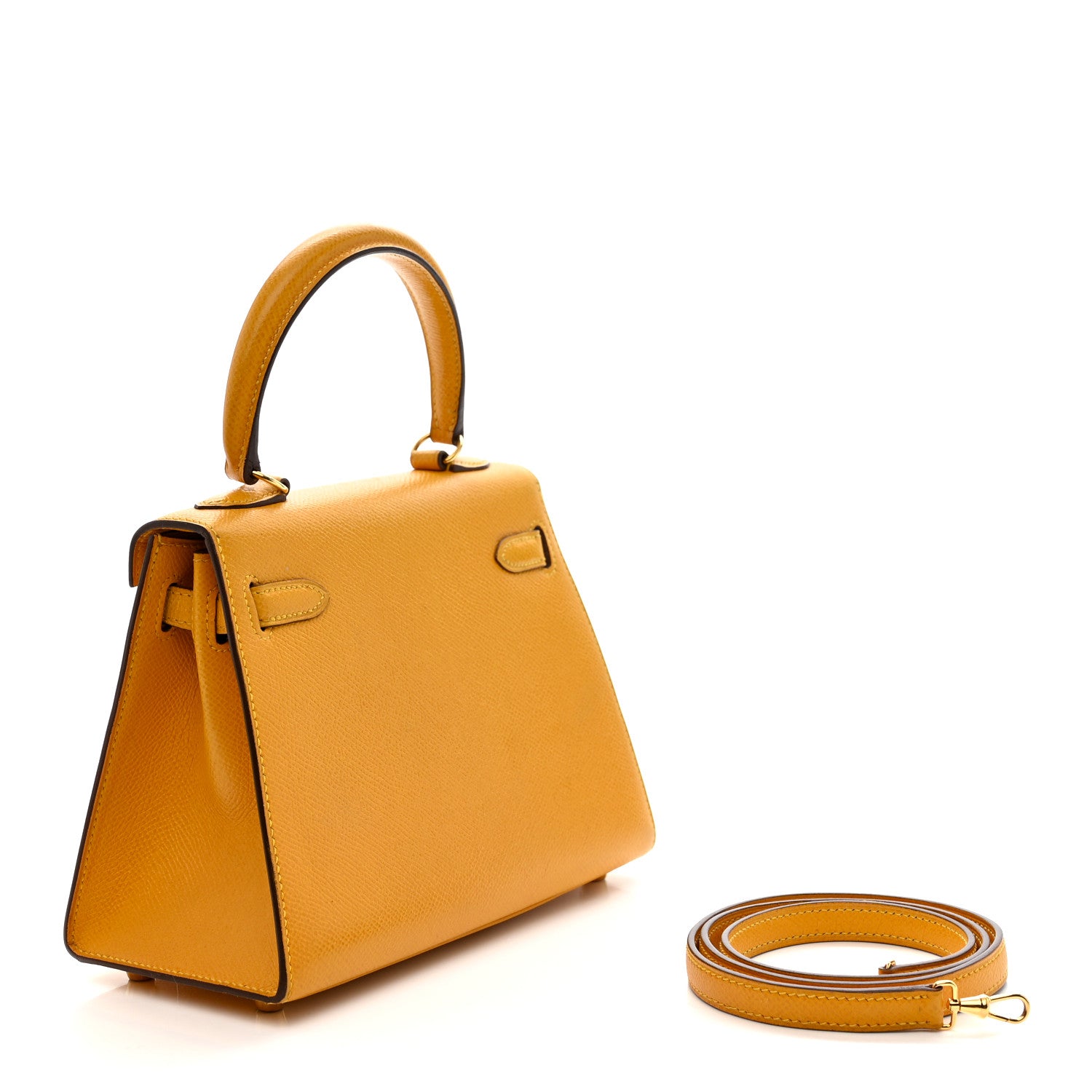 クリーニング済♡HERMES ノースリーブ イエロー サイズ38 Hermes Courchevel Mini Kelly Sellier 20 Jaune 1873369 – FASHIONPHILE