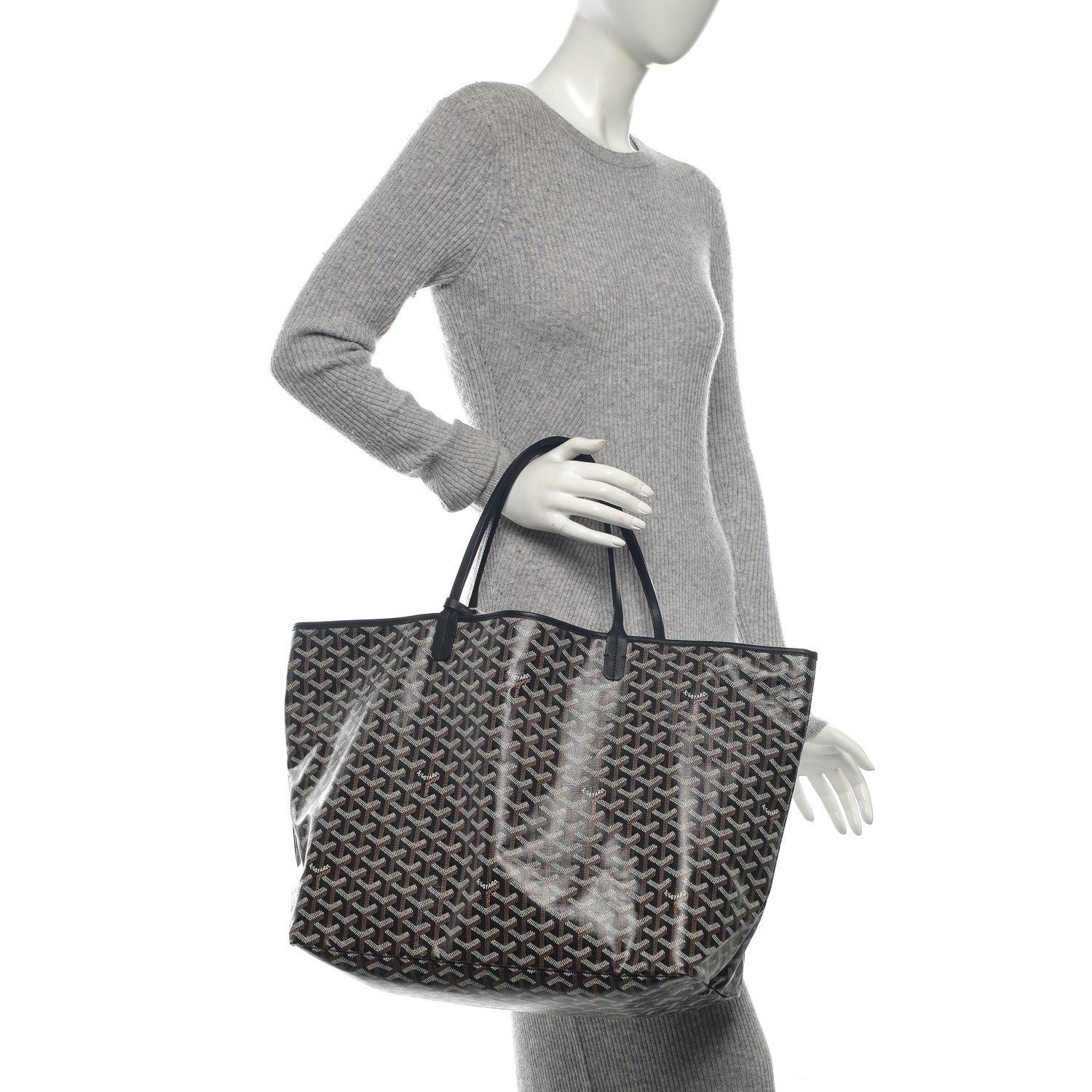 Goyard Goyardine Saint Louis GM Black 2 of 9