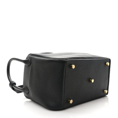 Hermes Taurillon Clemence Lindy 30 Black 4 of 10
