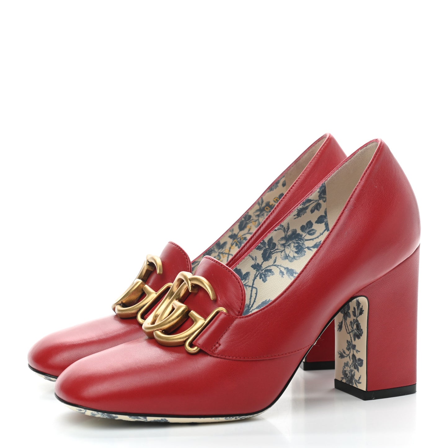 Malaga Kid GG Victoire 95mm Loafer Pumps 36 Hibiscus Red
