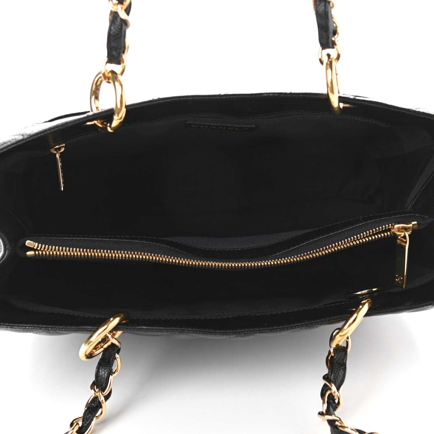 Chanel Caviar Quilted Grand Shopping Tote GST Black 5 of 9