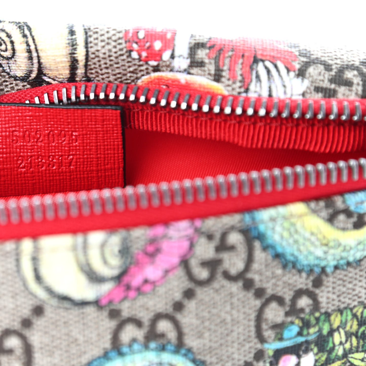 GG Supreme Monogram Childrens Bugs Print Belt Bag Multicolor