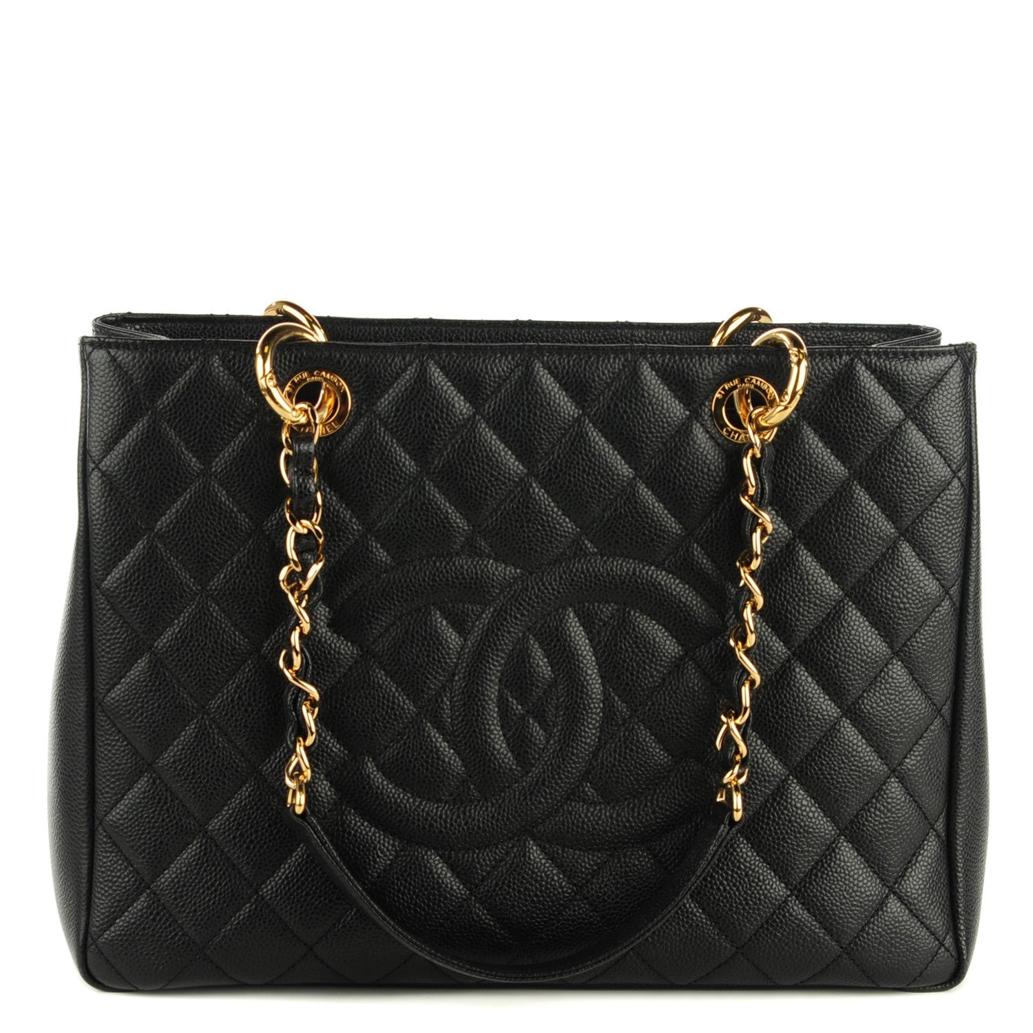 Chanel Caviar Quilted Grand Shopping Tote GST Black 1 of 7