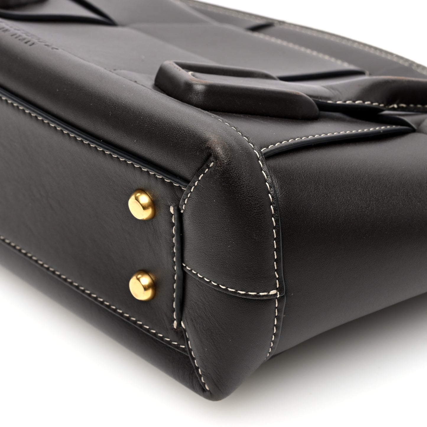 French Calfskin Maxi Intrecciato Small Arco Fondant