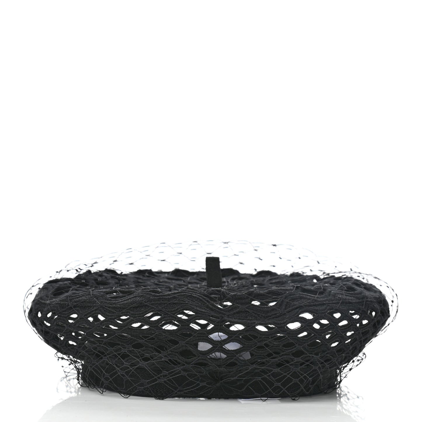Mesh Arty Veil Beret 58 Black