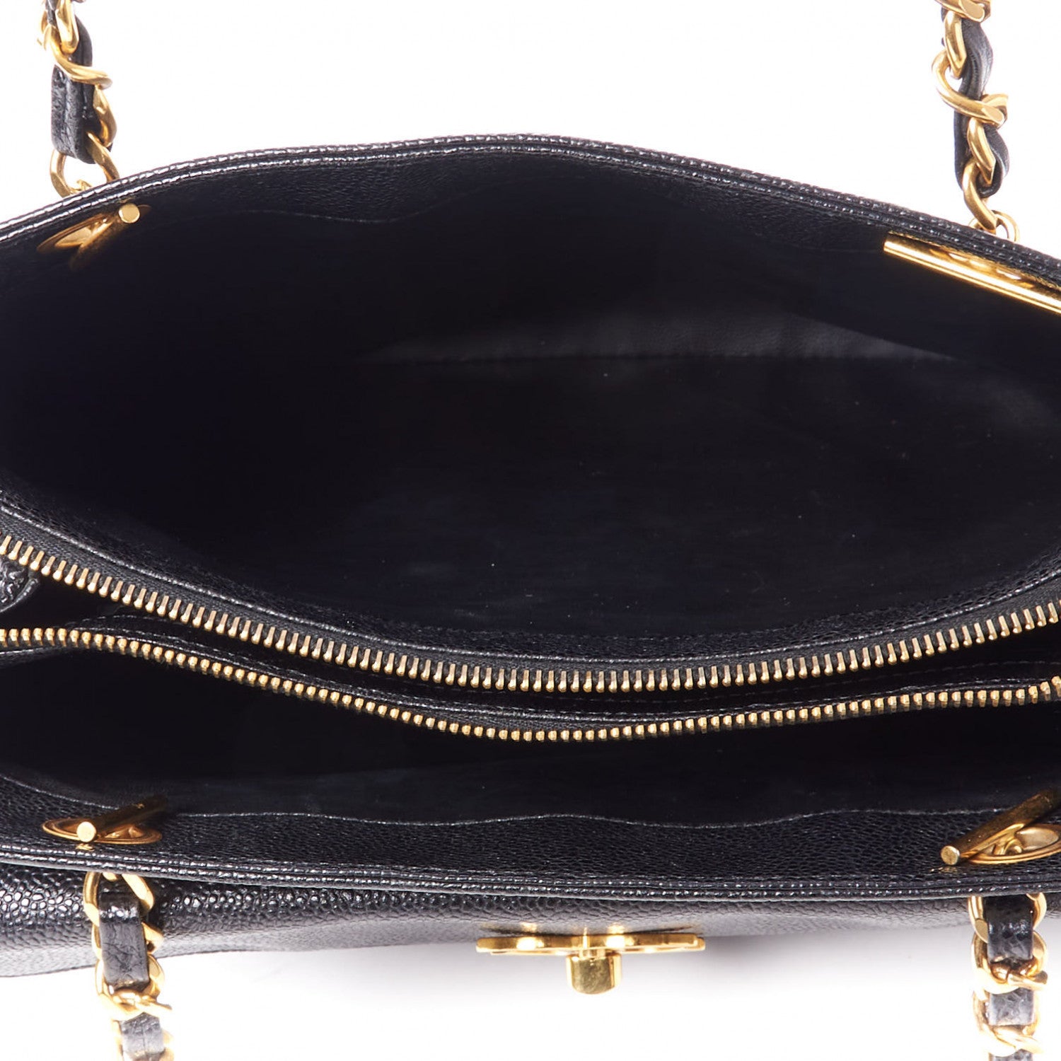 Chanel Caviar Flap Shoulder Bag Black 4 of 8