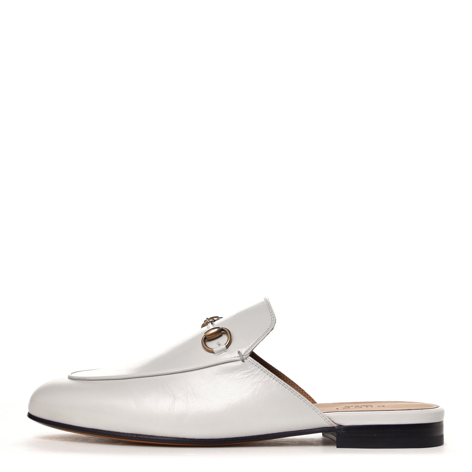 Gucci Malaga Kid Womens Princetown Slippers 38.5 Mystic White 1 of 7