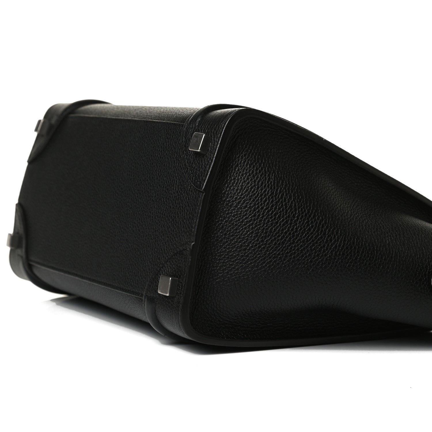 Celine Drummed Calfskin Micro Luggage Black 10 of 16