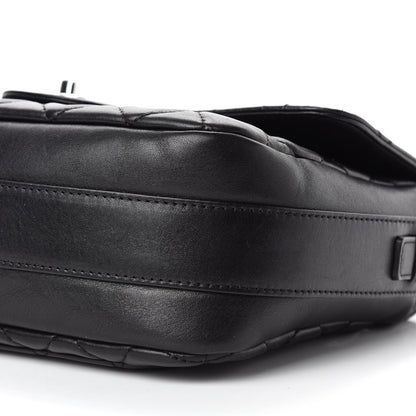 Chanel Lambskin Quilted Messenger Bag Black 7 of 11