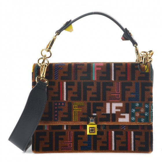 Velvet Vitello Dolce Fun Fair Kan I Shoulder Bag Tobacco Multicolor Black
