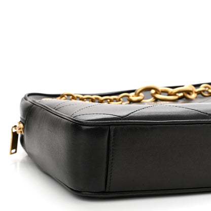 Saint Laurent Lambskin Quilted Le Maillon Chain Strap Crossbody Black 9 of 10