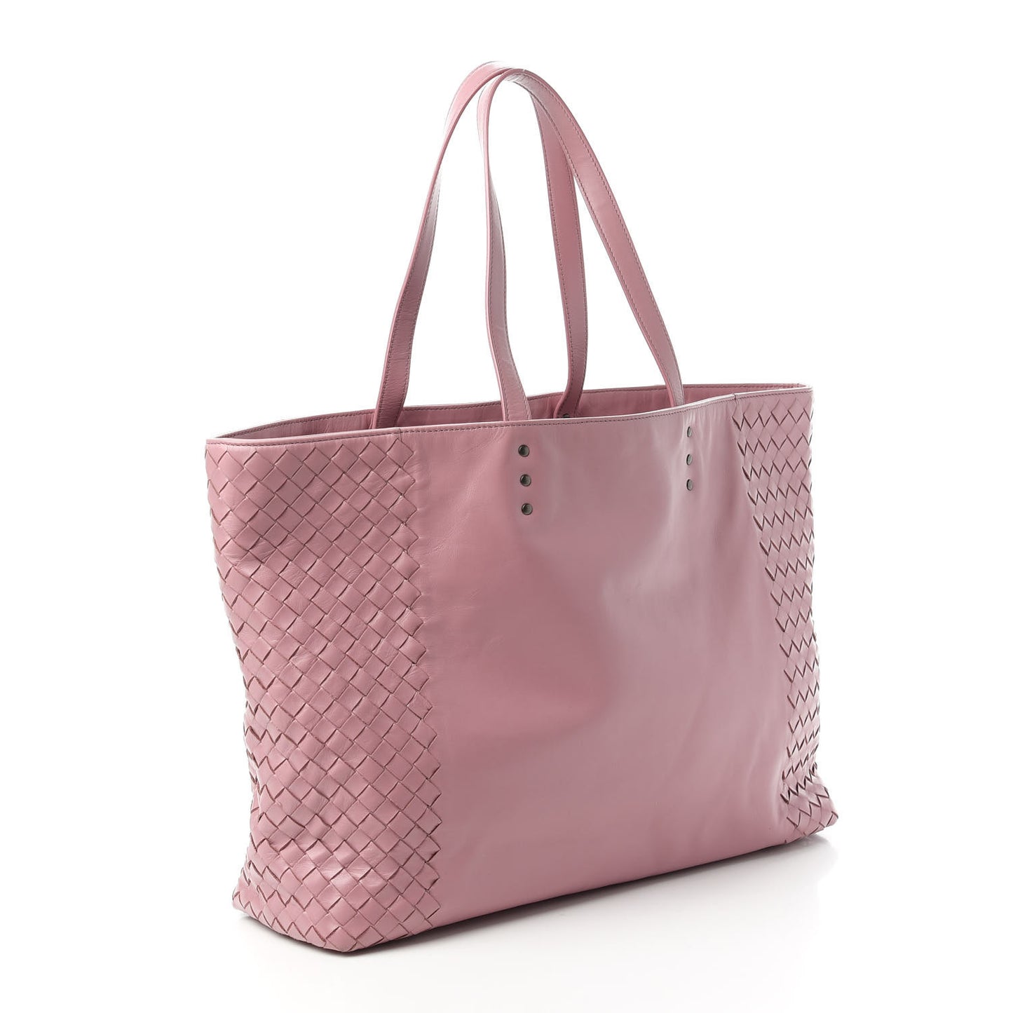 Calfskin Leggero Intrecciato Tote Mallow