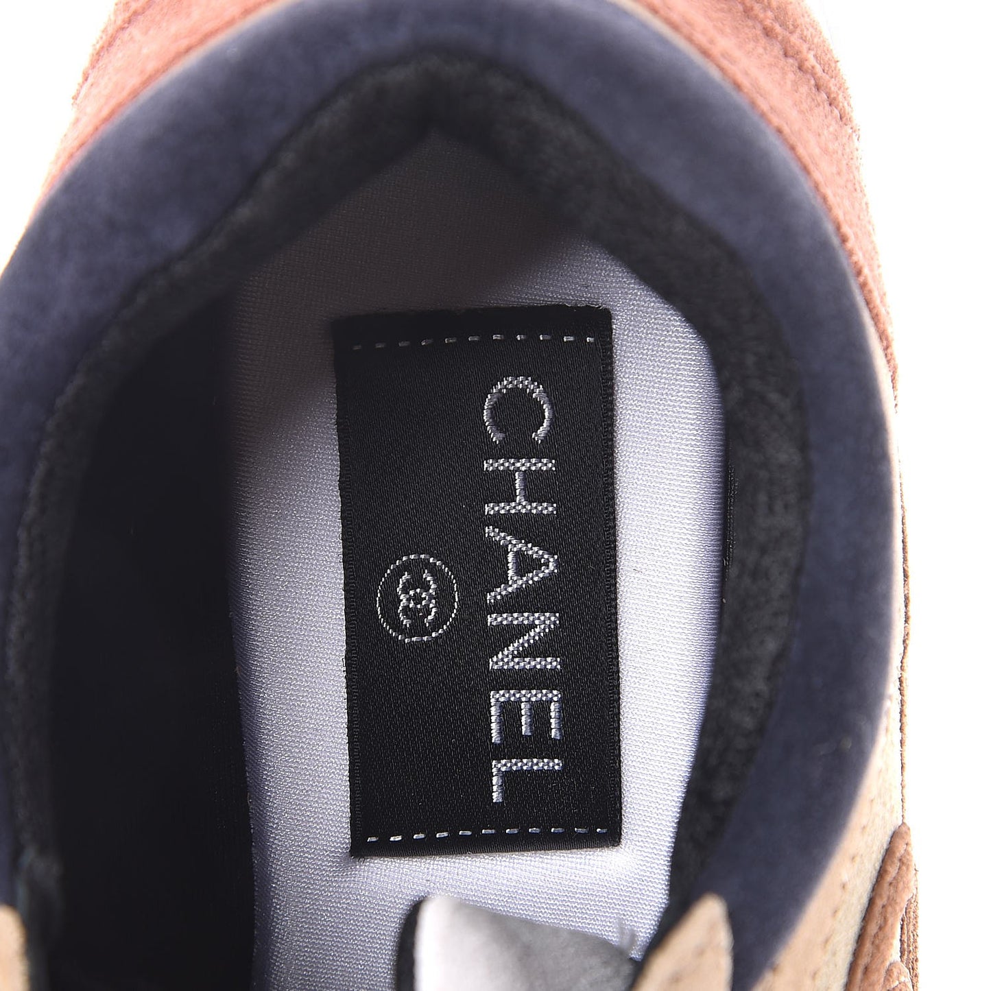 Suede Calfskin CC Sneakers 36 Beige Pink