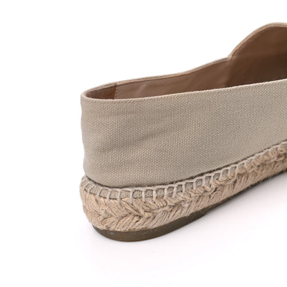 Chanel Canvas Grosgrain CC Espadrilles 39 Beige Black 18 of 19