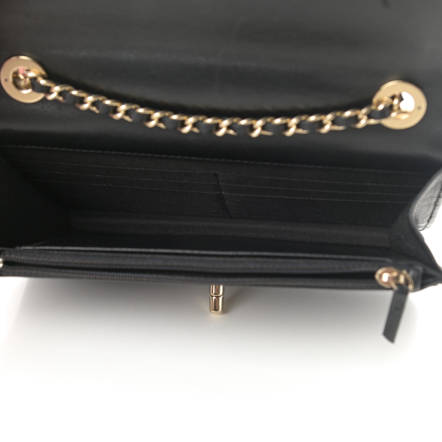 Chanel Lambskin Quilted Trendy CC Wallet On Chain WOC Black 5 of 15