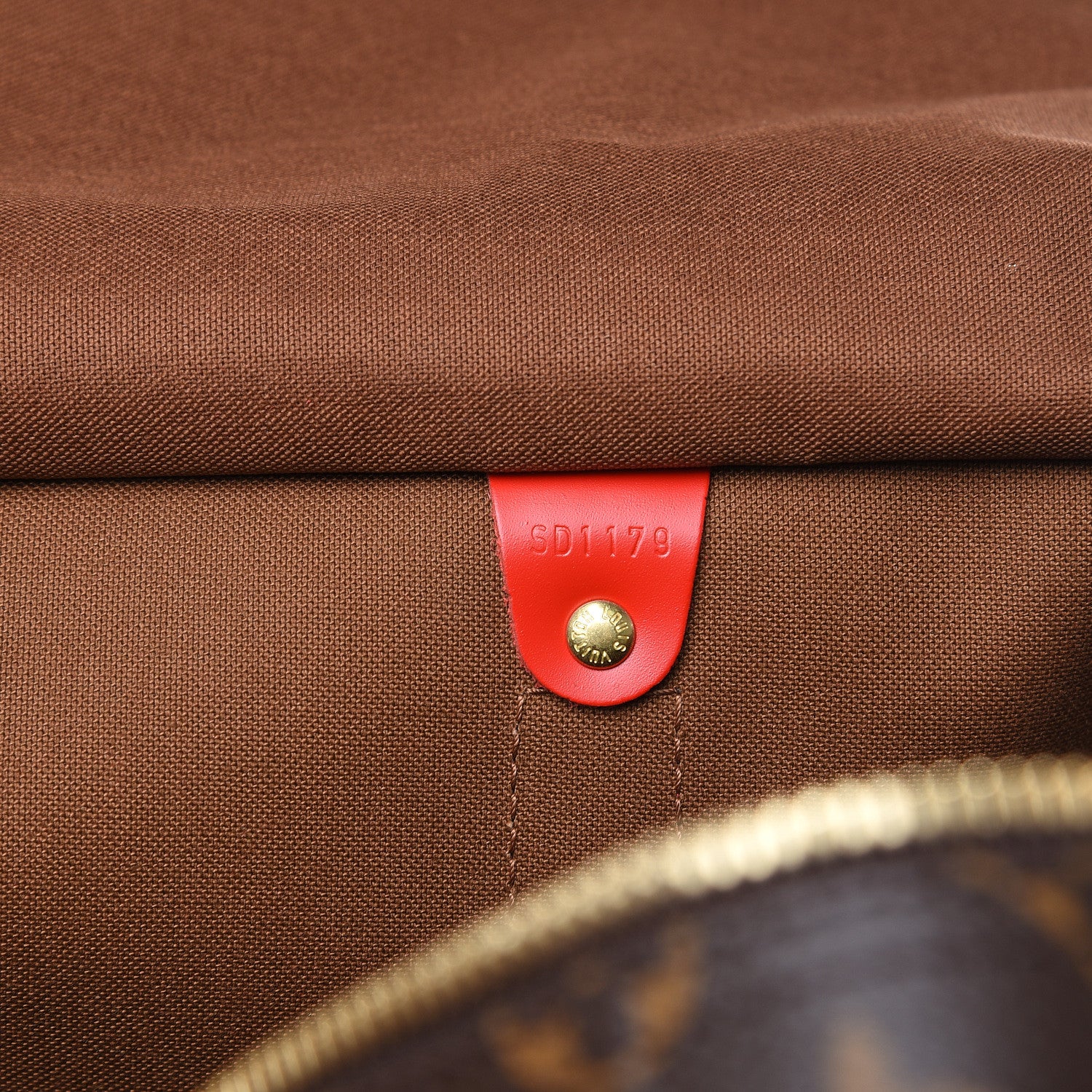 Louis Vuitton Calfskin Monogram Keepall Bandouliere 50 Coquelicot 5 of 10