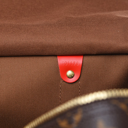 Louis Vuitton Calfskin Monogram Keepall Bandouliere 50 Coquelicot 5 of 10