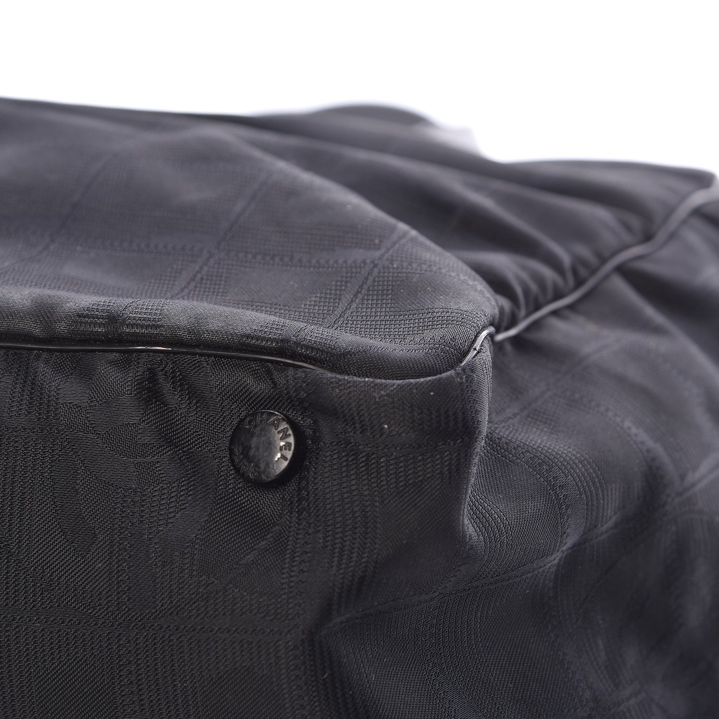 Nylon Large Travel Tote Black