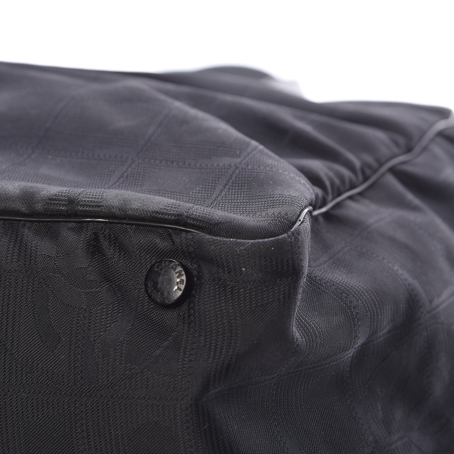 Chanel Nylon Large Travel Tote Black 9 of 12
