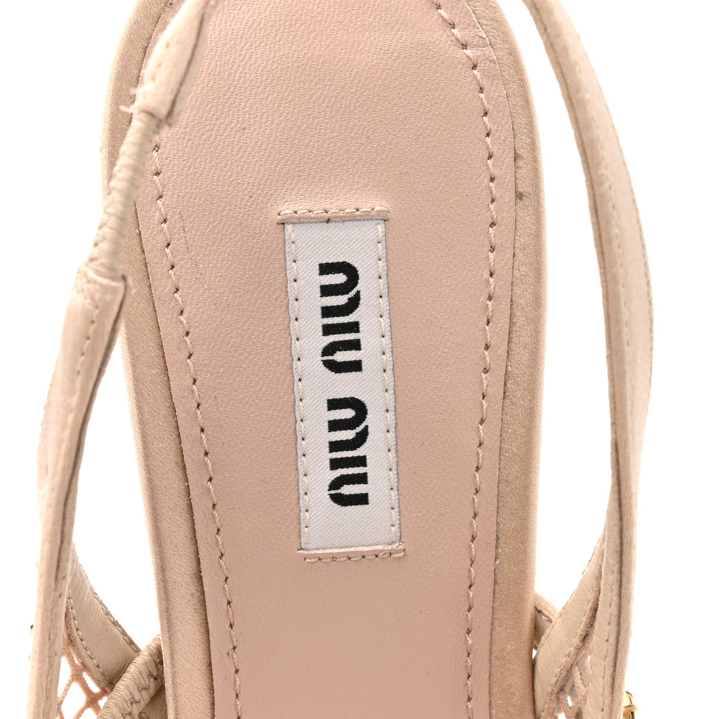 Crystal Mesh PVC Pumps 38.5 Beige