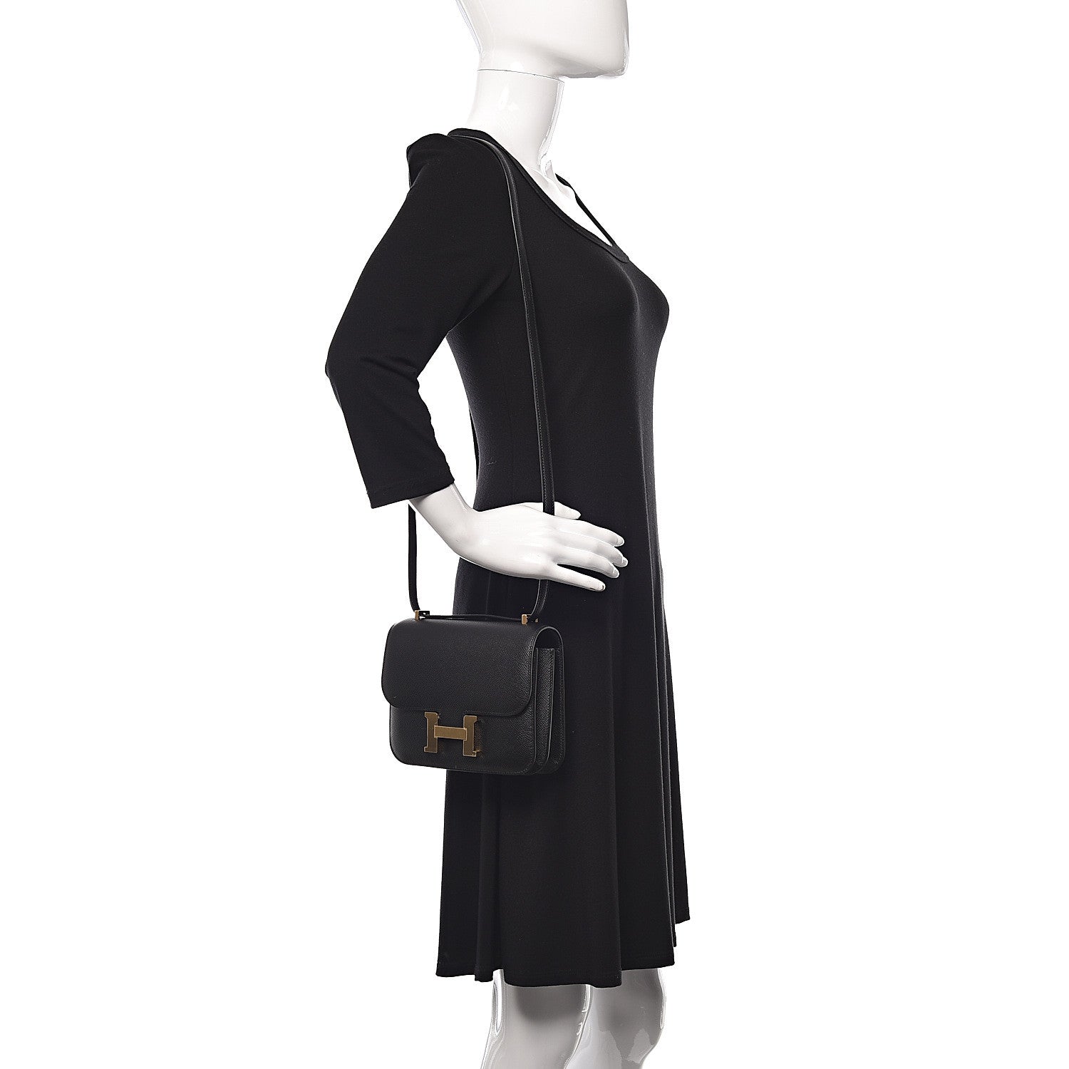 Hermes Epsom Constance 18 Black 2 of 21