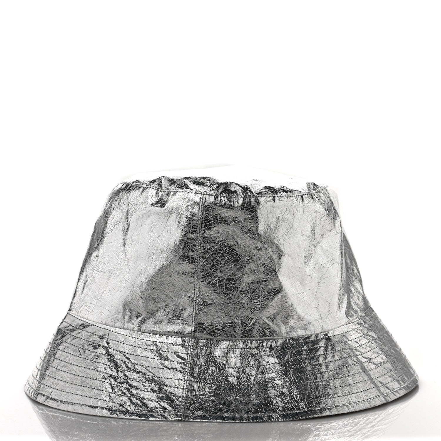 Christian Dior Metallic Oblique Reversible Teddy-D Bob Bucket Hat 58 Blue Silver 9 of 13