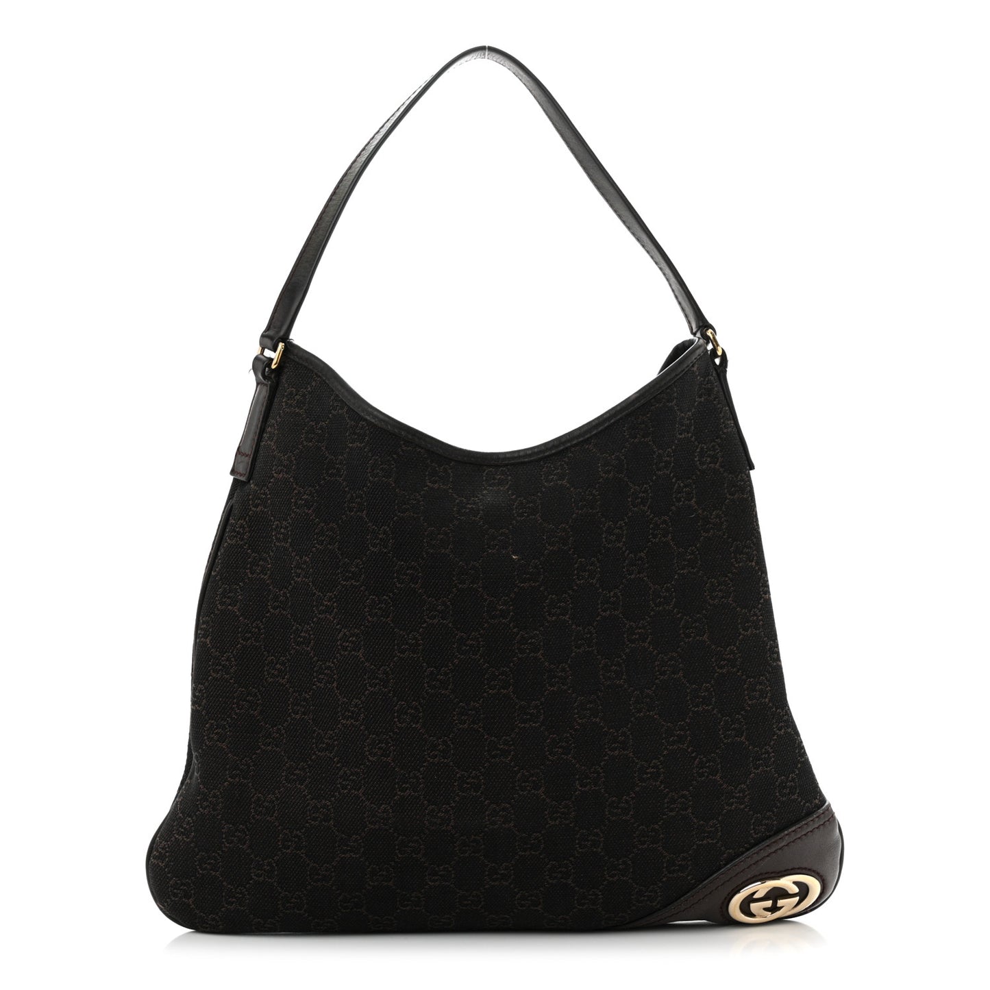 Monogram Medium New Britt Hobo Dark Brown