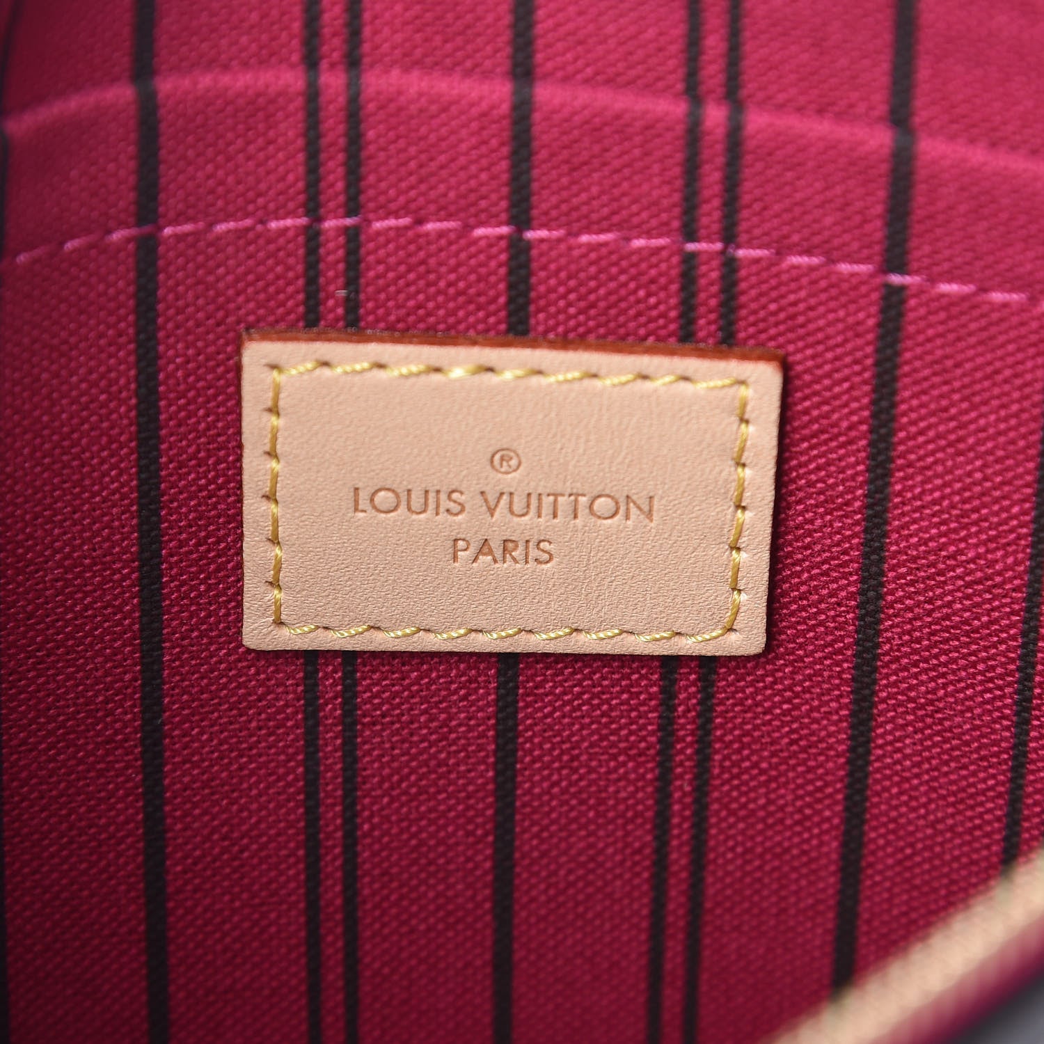 Louis Vuitton Monogram Neverfull MM GM Pochette Pivoine 6 of 8