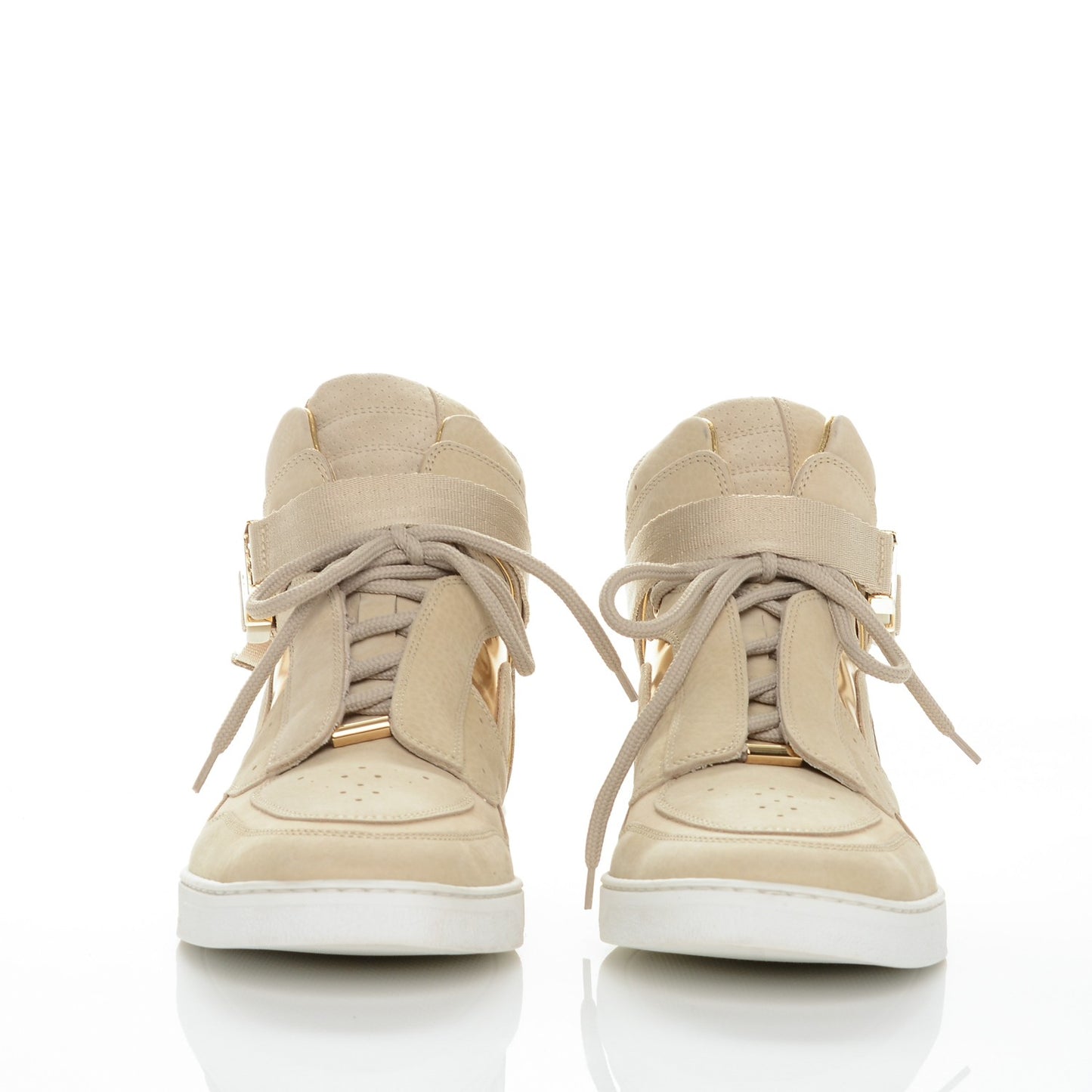 Suede Calfskin Slipstream Sneaker Boot 38.5 Ecru