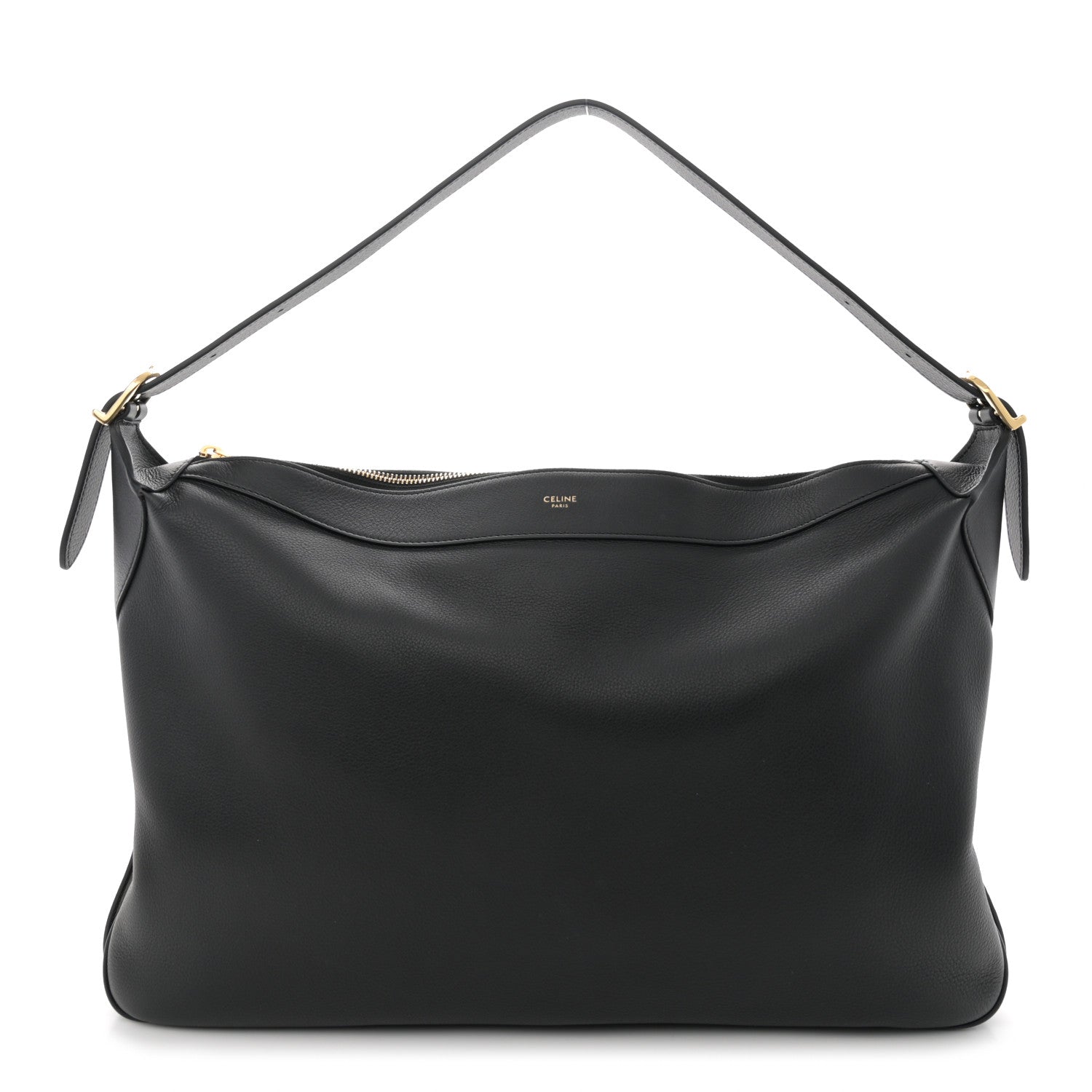 Celine Supple Calfskin Large Romy Shoulder Bag Black 1 of 13