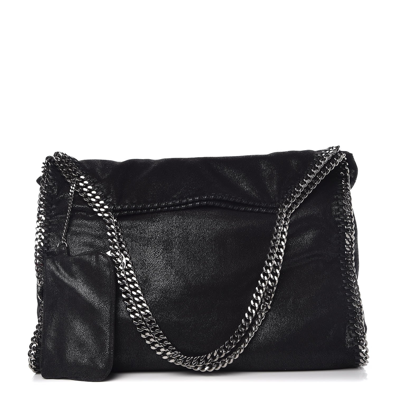 Stella McCartney Shaggy Deer Big Falabella Tote Black 1 of 7