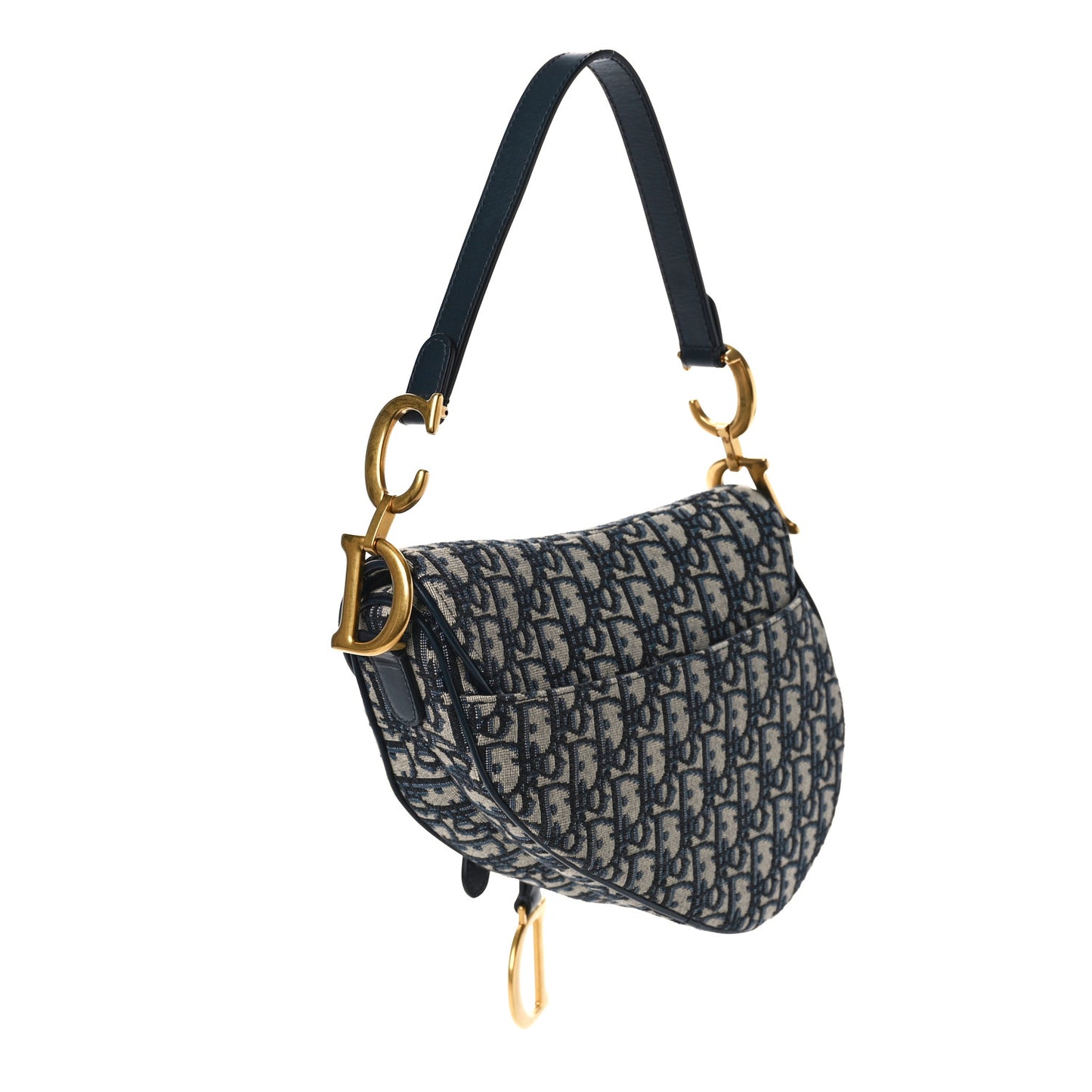 Oblique Saddle Bag Blue