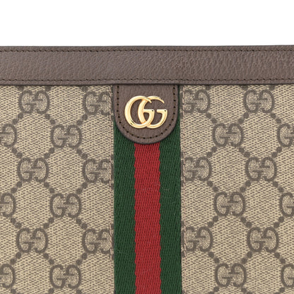 Gucci GG Supreme Monogram Web Ophidia Wristlet Brown 8 of 12