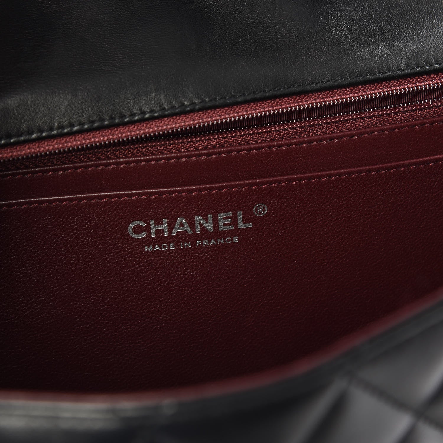 Chanel Lambskin Quilted Jumbo Single Flap Black 7 of 9
