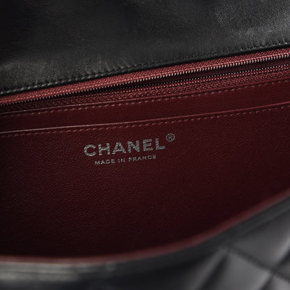 Chanel Lambskin Quilted Jumbo Single Flap Black 7 of 9