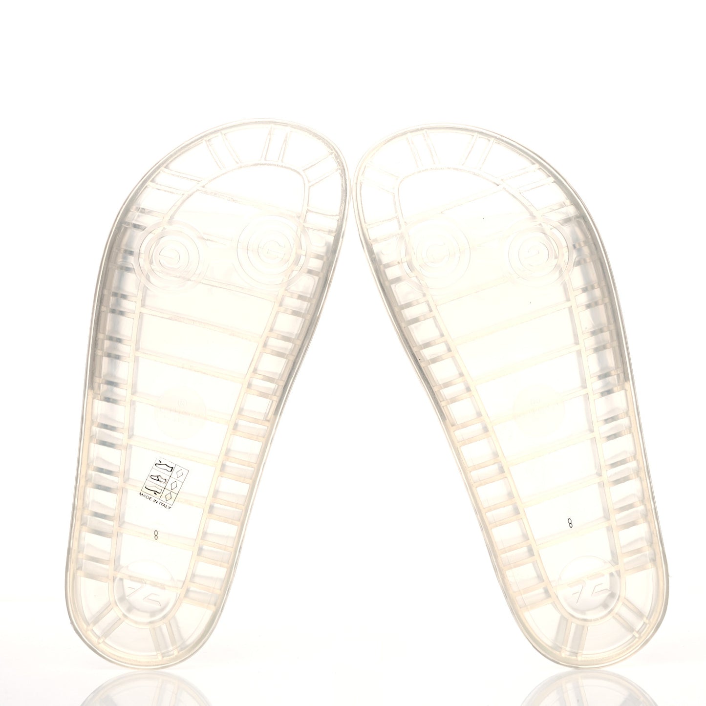 Rubber Mens Pursuit Slide Sandals 8 Transparent