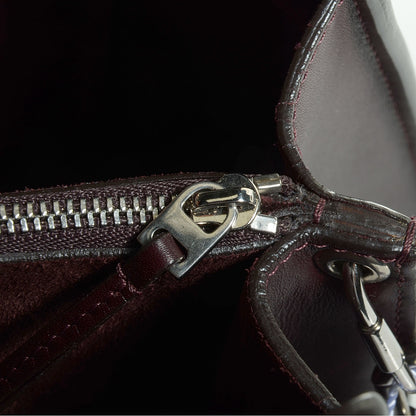 Celine Smooth Calfskin New Shoulder Bag Burgundy 9 of 10
