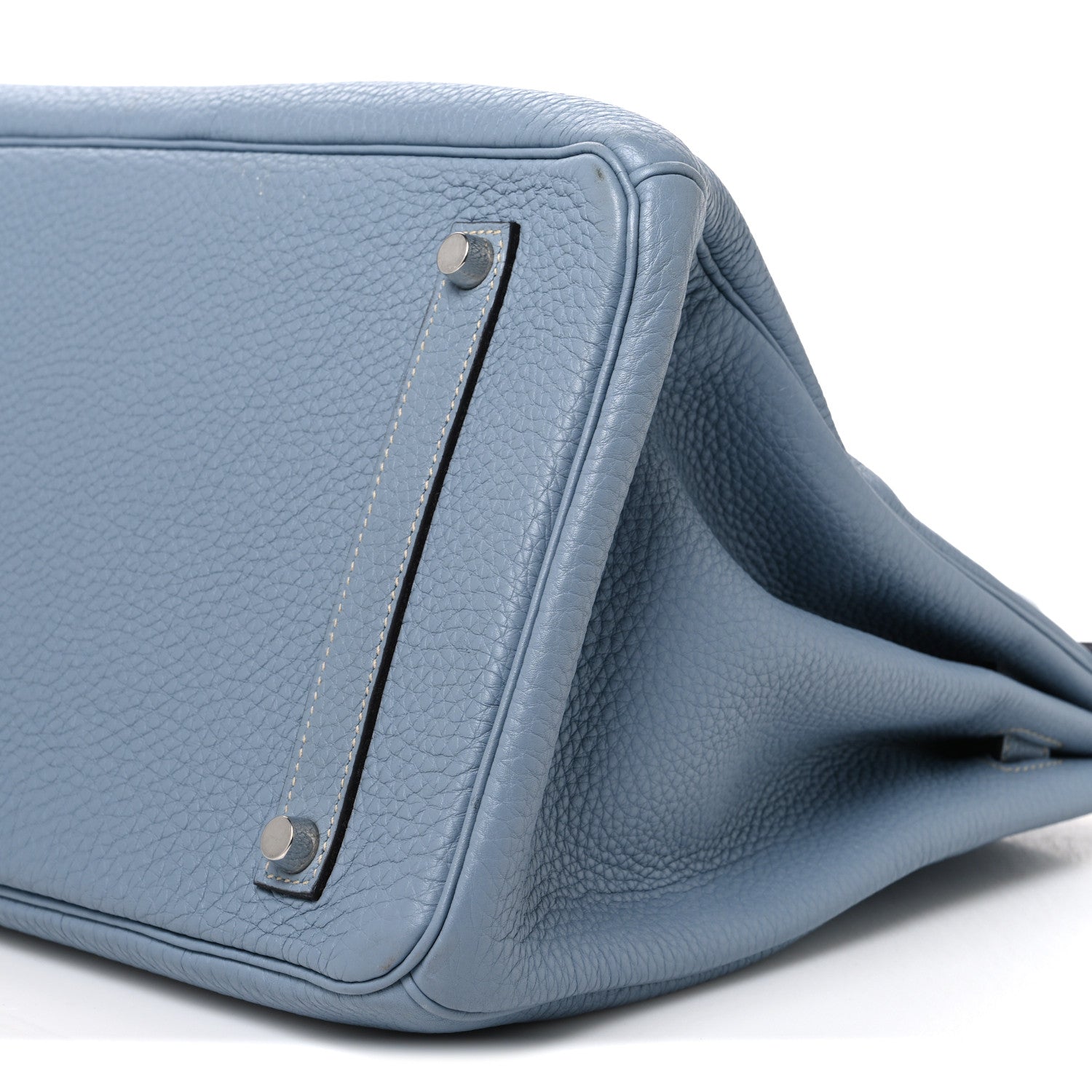 Hermes Togo Birkin 35 Bleu Lin 10 of 10