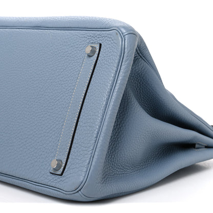 Hermes Togo Birkin 35 Bleu Lin 10 of 10