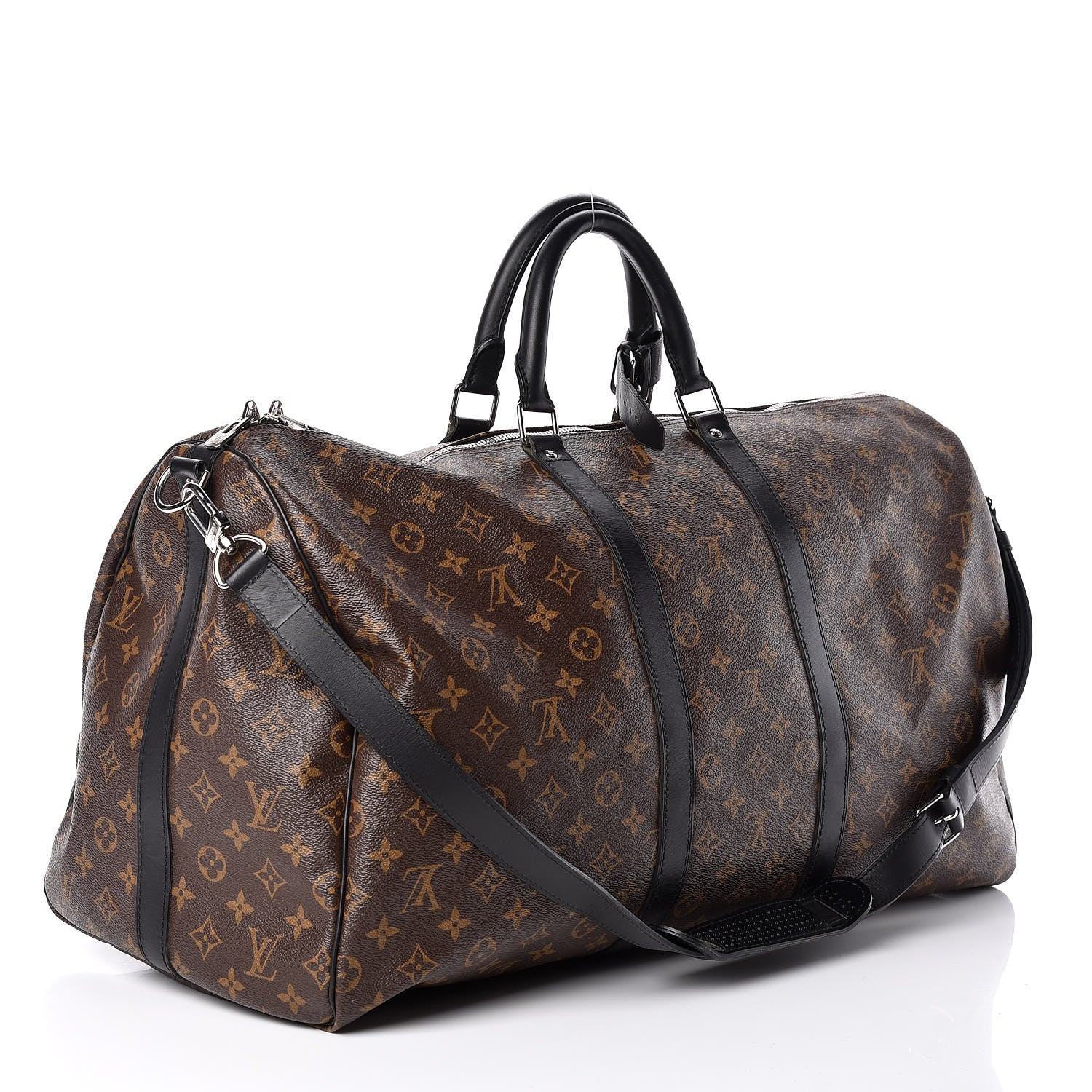 Louis Vuitton Monogram Macassar Keepall Bandouliere 55 3 of 9